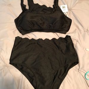 Black cupshe swimsuit size Large